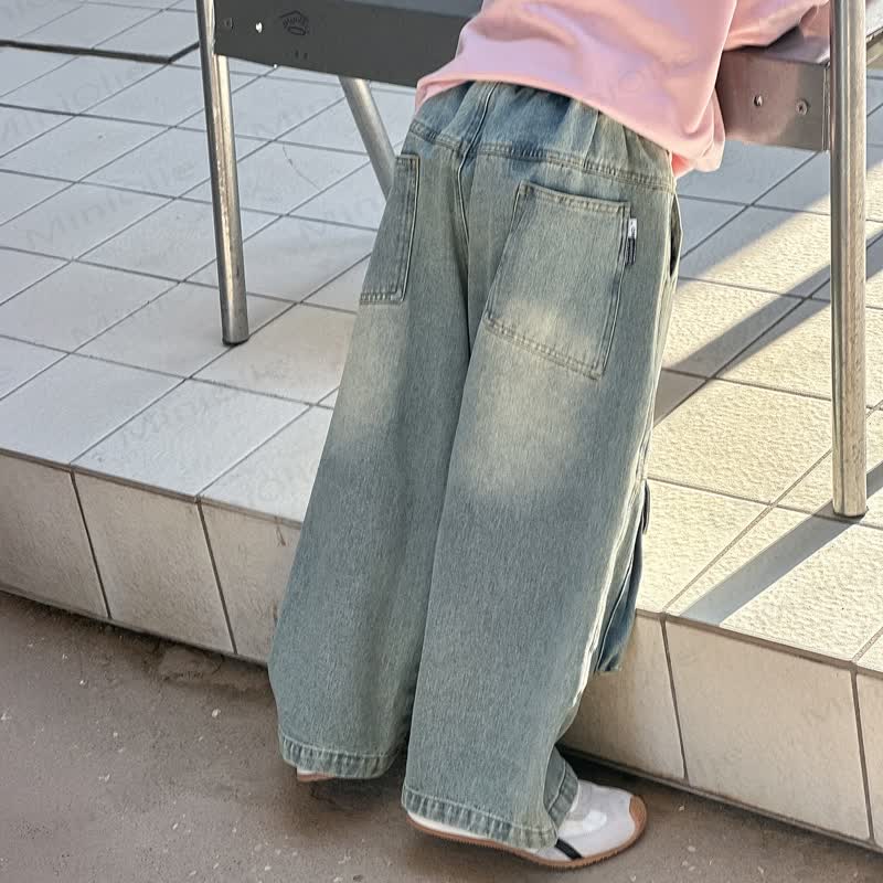 Toddler Boy Double Pocket Denim Pants