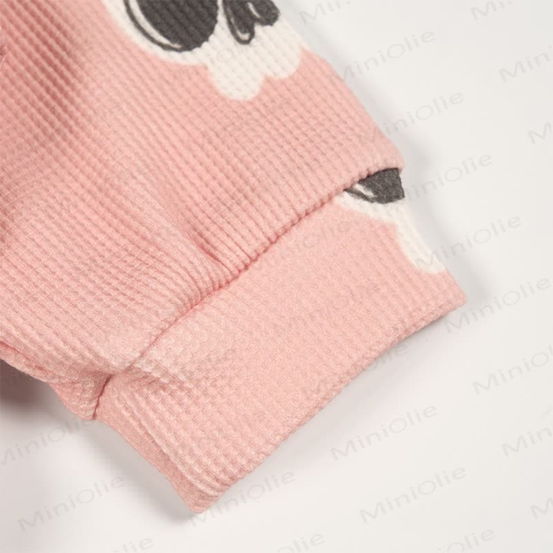Baby Skull Pink Waffle 2-piece Set