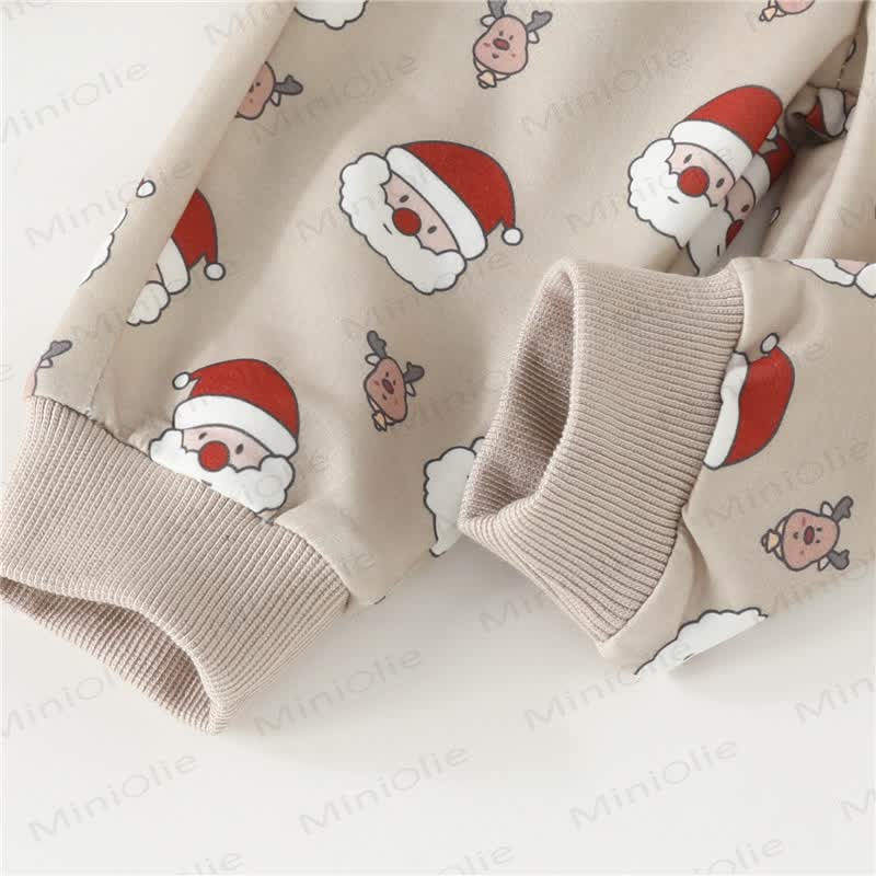 Baby Christmas Santa Claus Elk 2 Pieces Set