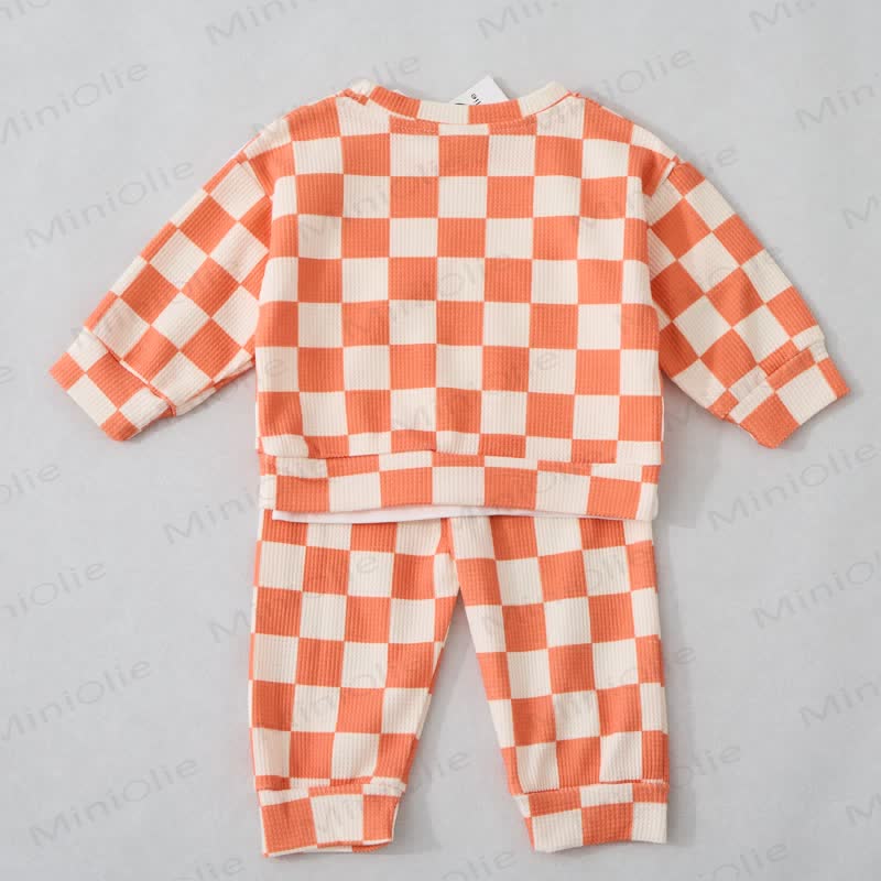 Baby Toddler Checkerboard Waffle 2-piece Set