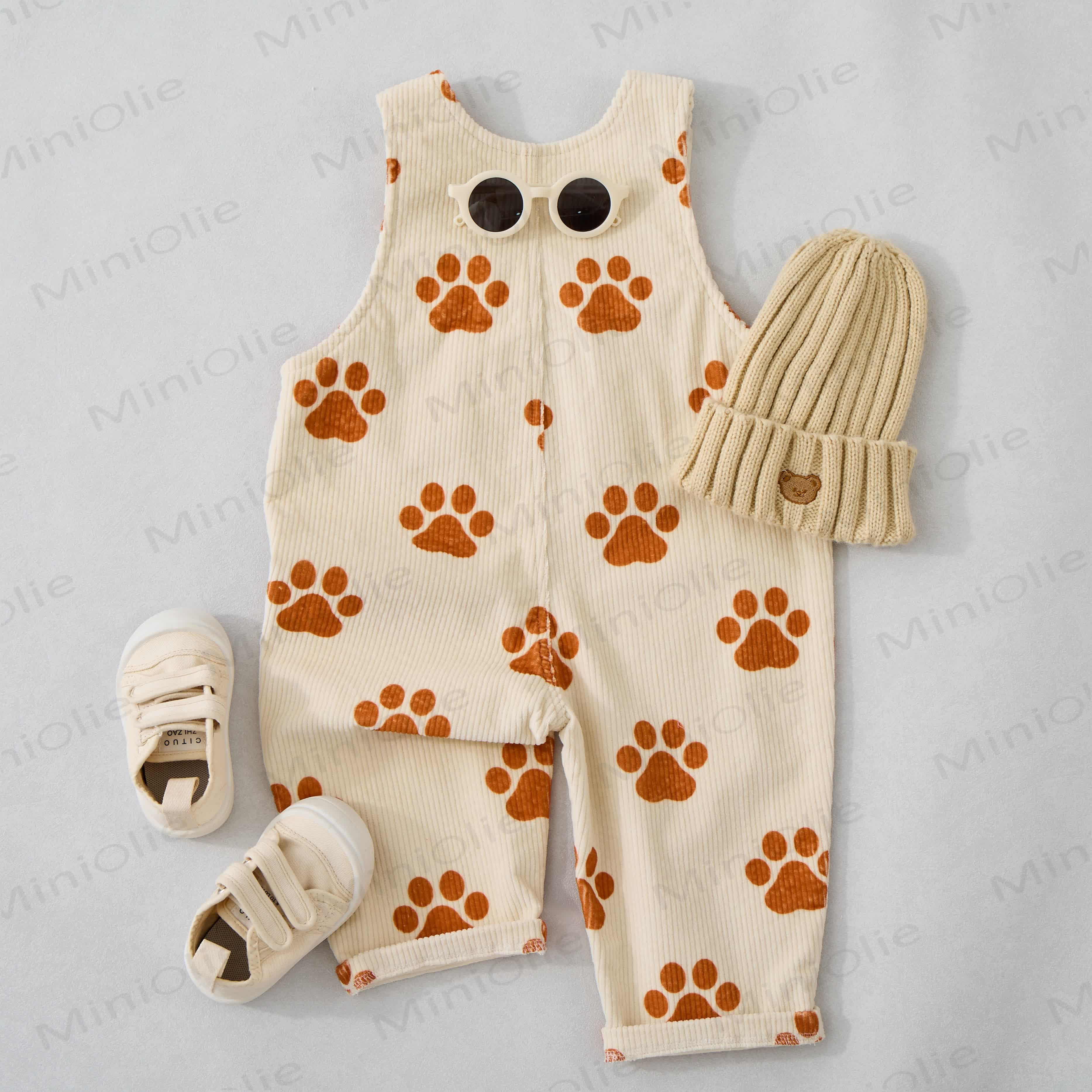 Baby Toddler Dog Paws Overalls