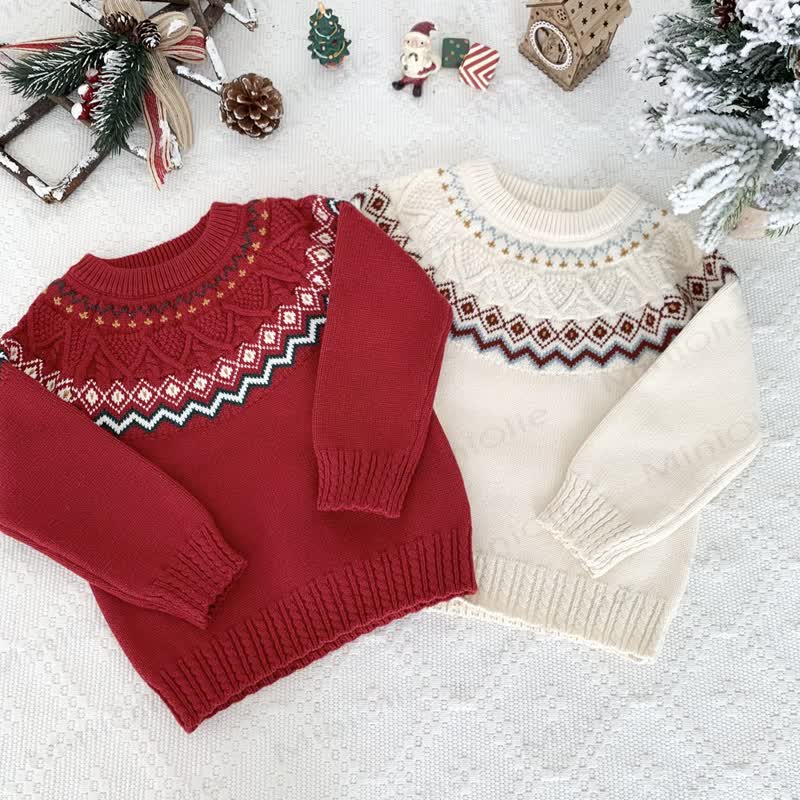 Kid Christmas Jacquard Sweater