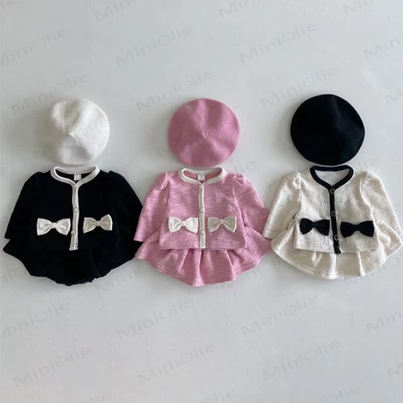 Baby 2-Piece Sweet Bow Fair Girl Set