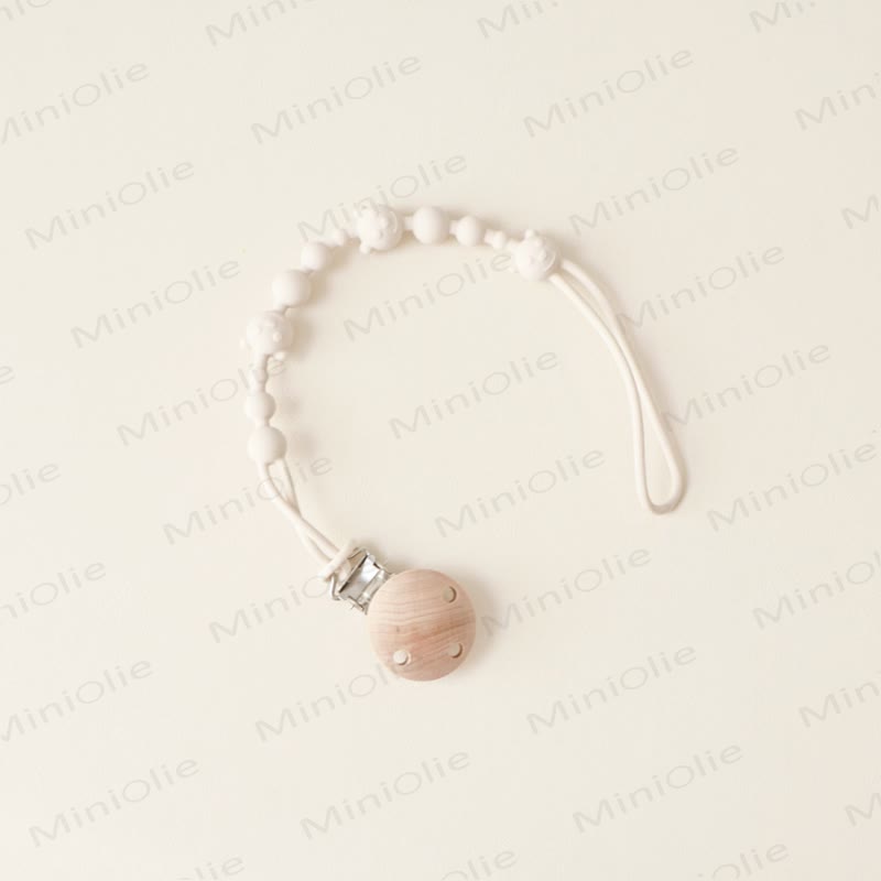 Baby Silicone Bear Pacifier Clip