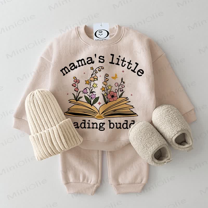 MAMA'S LITTLE READING BUDDY Baby 2-piece Beige Set