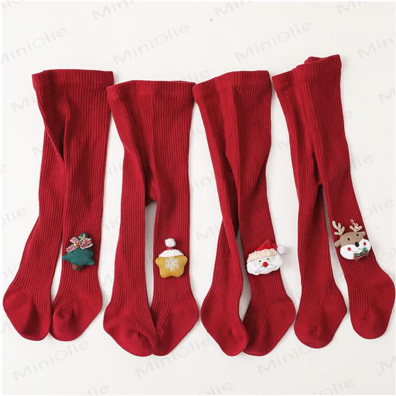 Baby Christmas Cartoon Tights