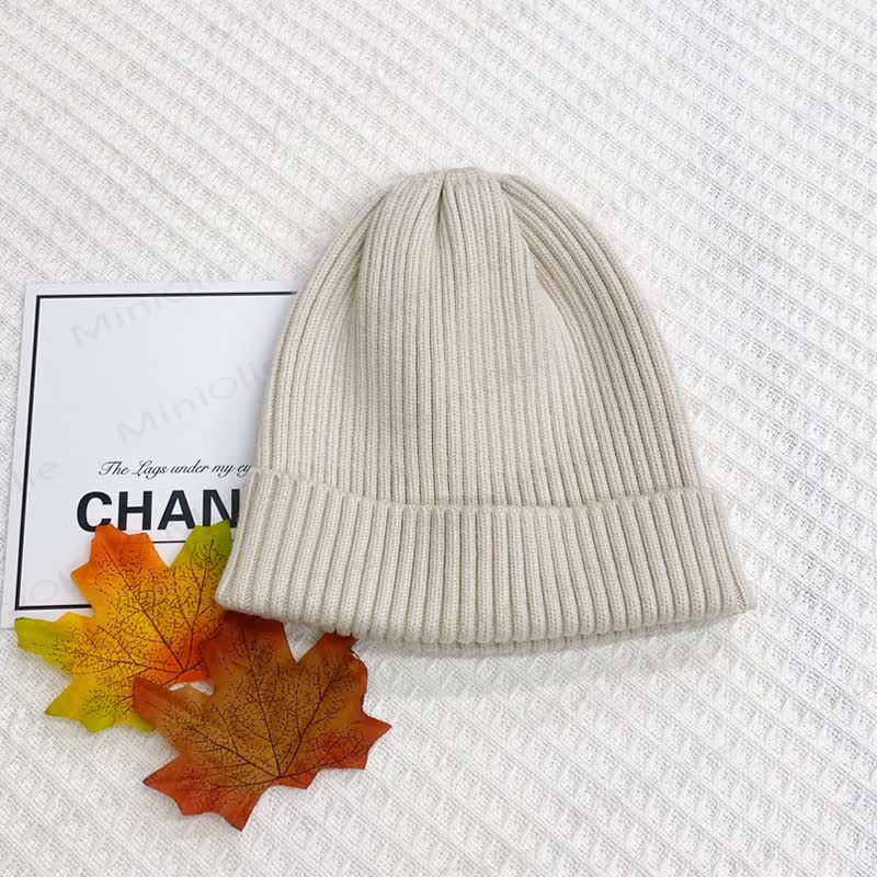 Baby Solid Color Simple Knitted Beanie