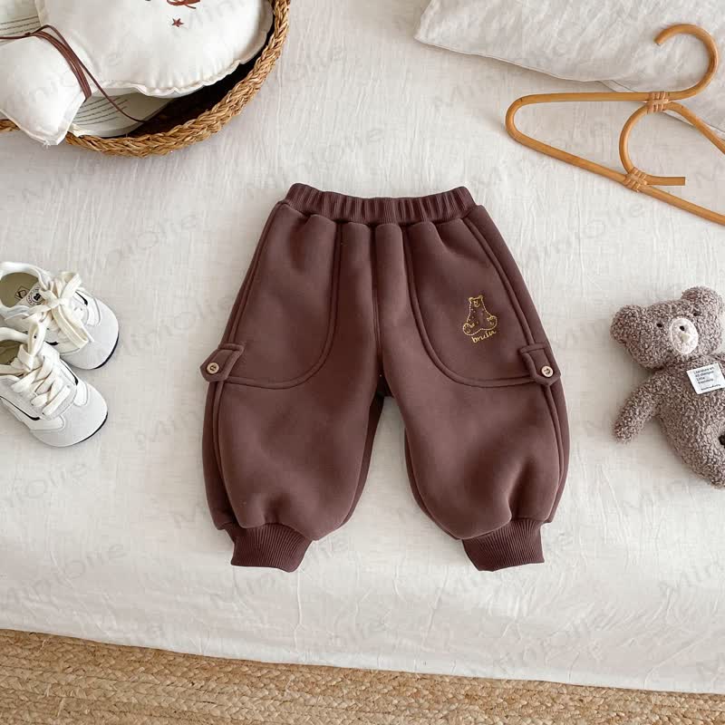Baby Toddler Animal Fleece Lined Jogger Pants