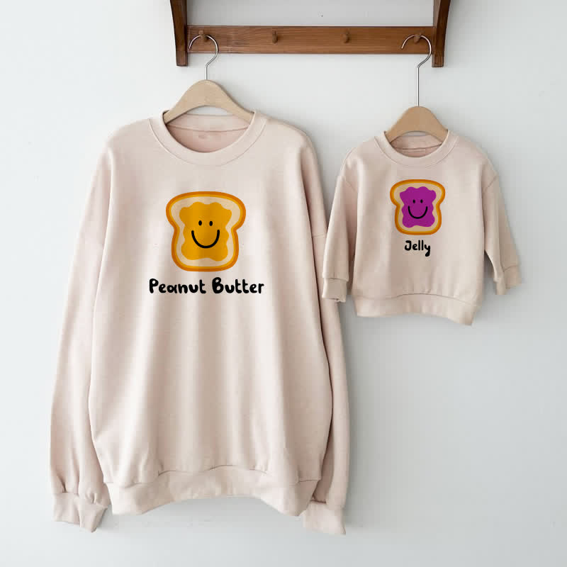 PEANUT BUTTER/JELLY Baby Bread Family Sweatshirt