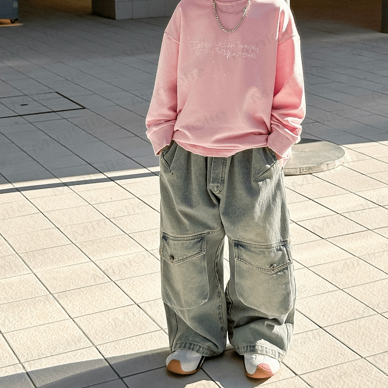 Toddler Boy Double Pocket Denim Pants