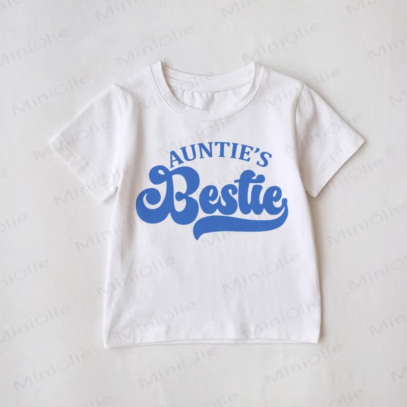AUNTIE/AUNTIE'S BESTIE  White Family Matching T-Shirt