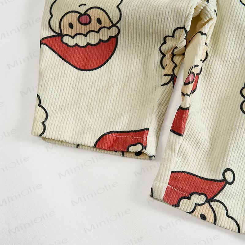 Baby Toddler Santa Corduroy Apricot Overalls