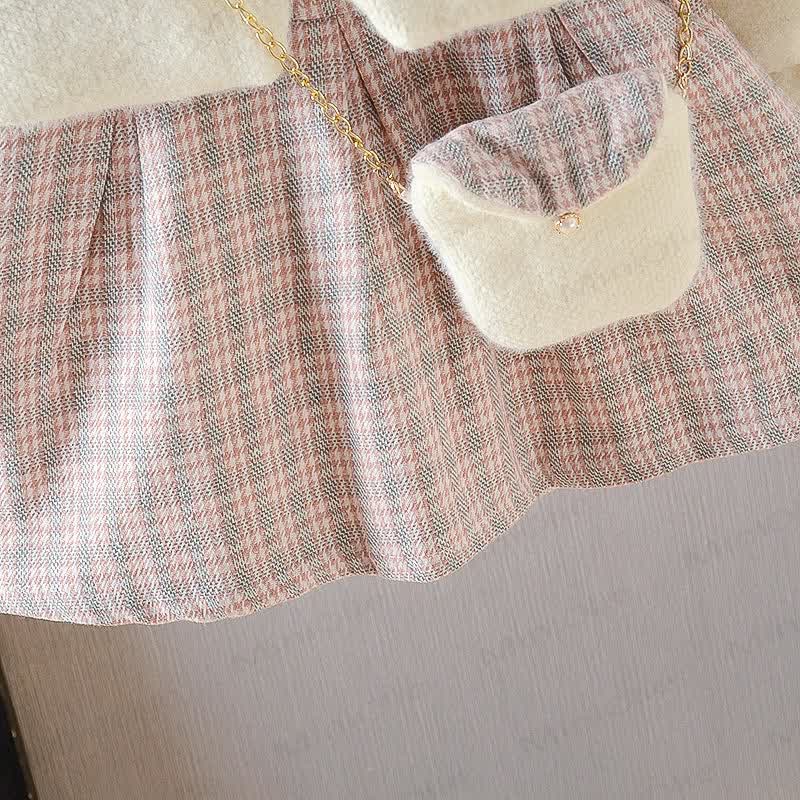 Baby Toddler Girl Two-pieces Dress with Bag