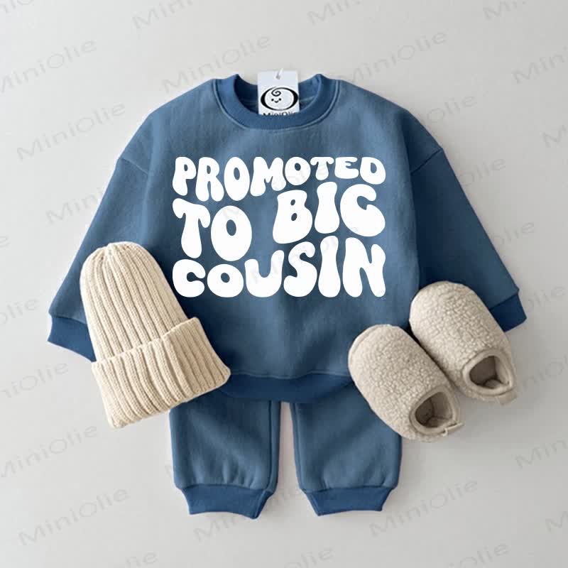 PROMOTED TO BIG COUSIN Baby Sweatsuit 2-piece Set