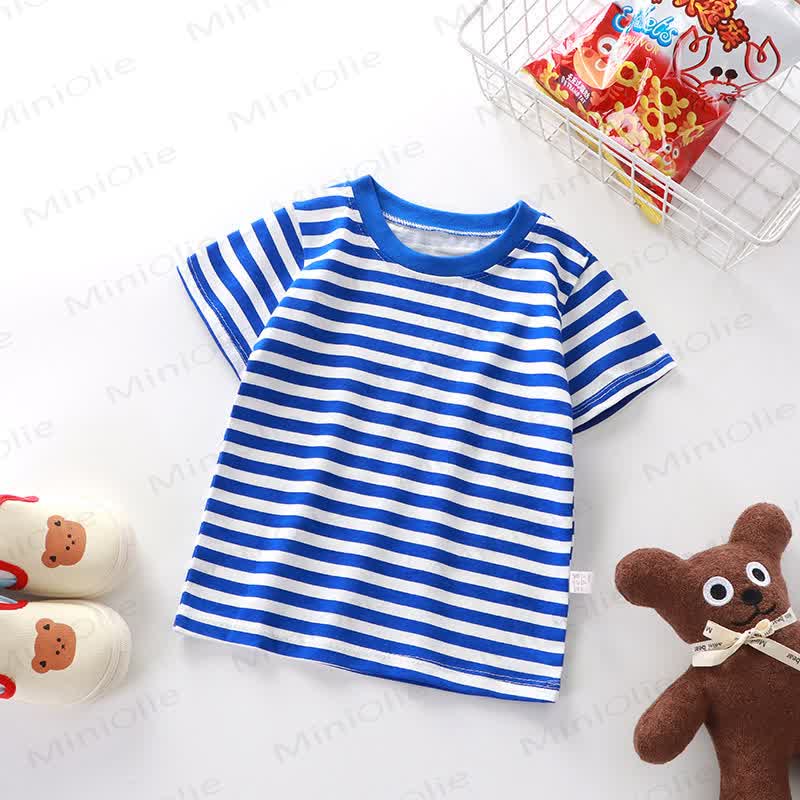 Kids Simple Striped Base Layer T-Shirt