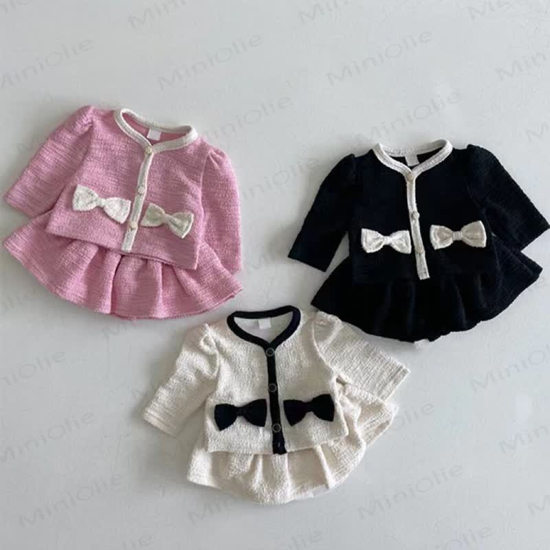 Baby 2-Piece Sweet Bow Fair Girl Set