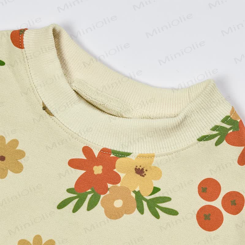 Baby Autumn Flower Apricot 2-piece Set