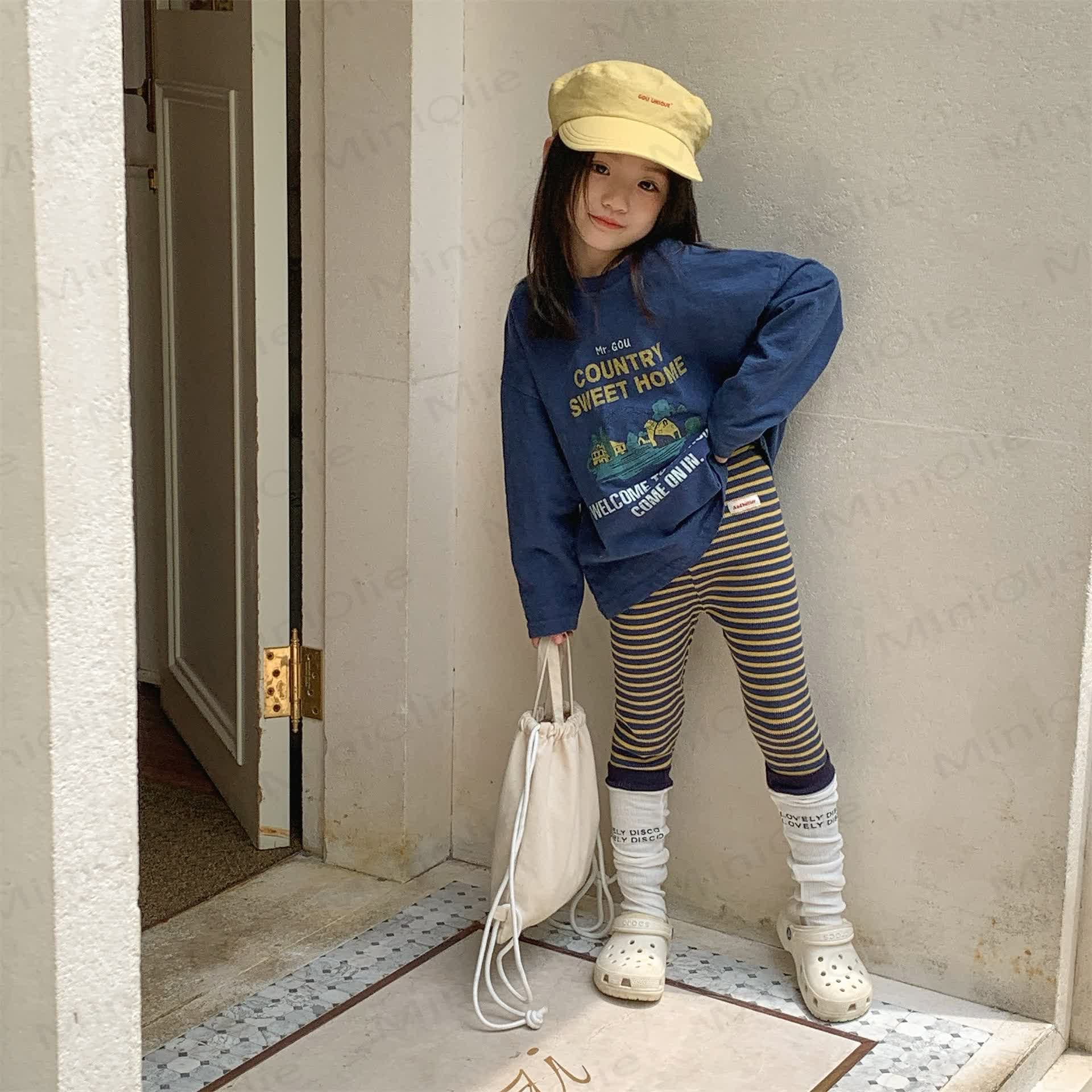 Baby Toddler Girl Striped Leggings