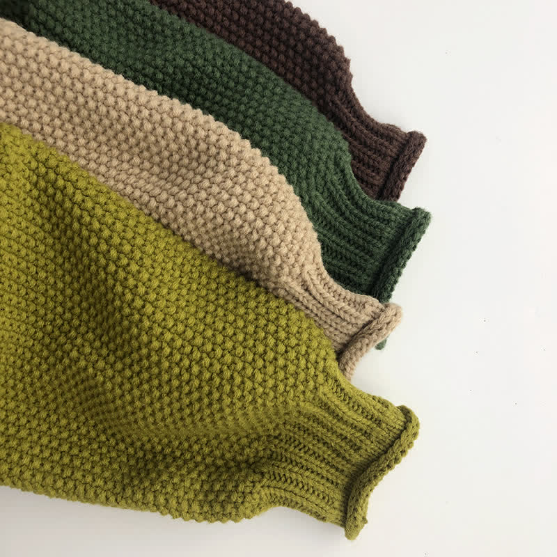 Toddler Boy Retro Turtleneck Sweater