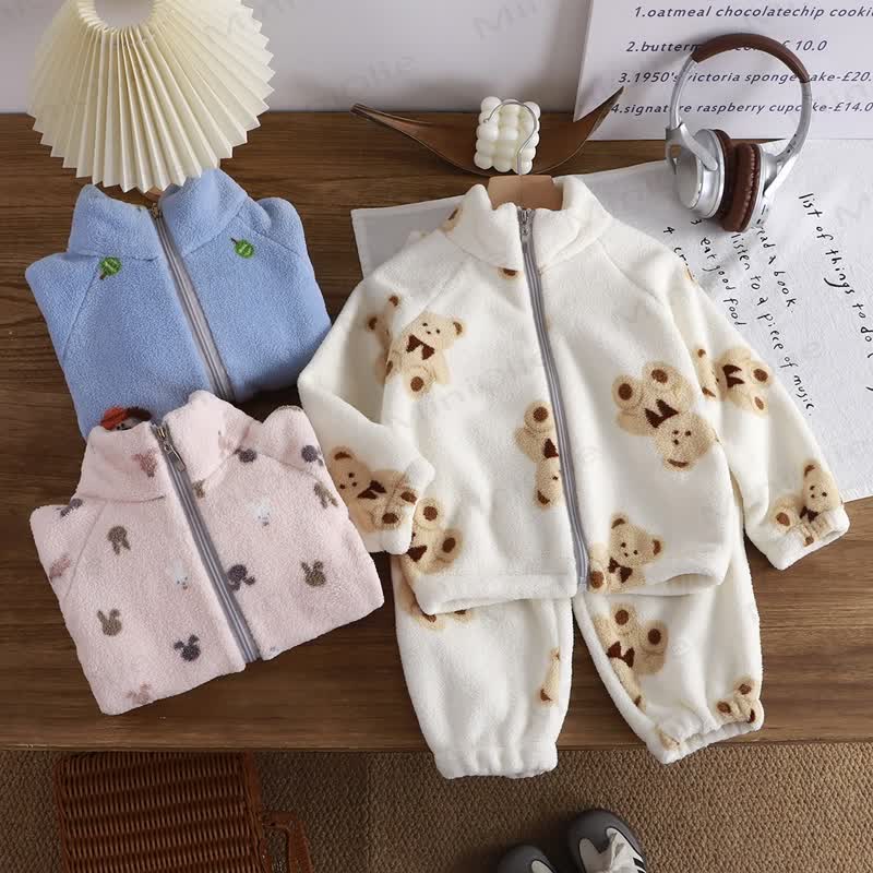 Toddler Kid Cute Animal 2-Piece Fleece Set