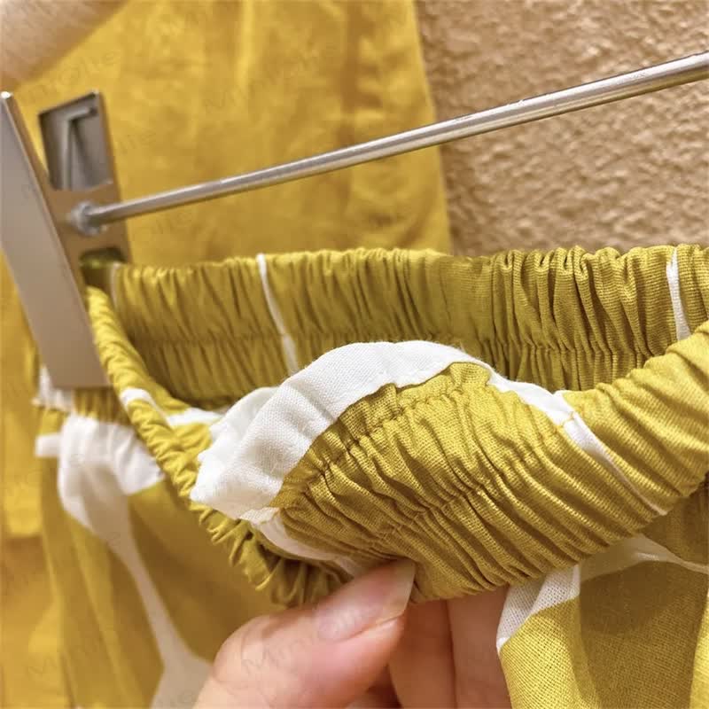 Toddler 2-Piece Yellow Dots Set with Hat