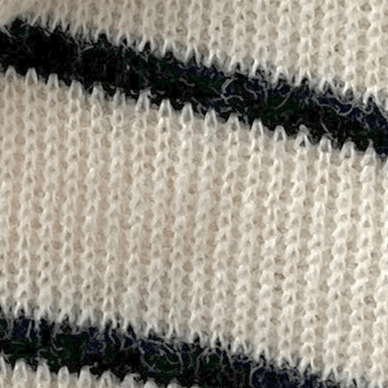 Baby Stripe Top Denim Romper 2-piece Set