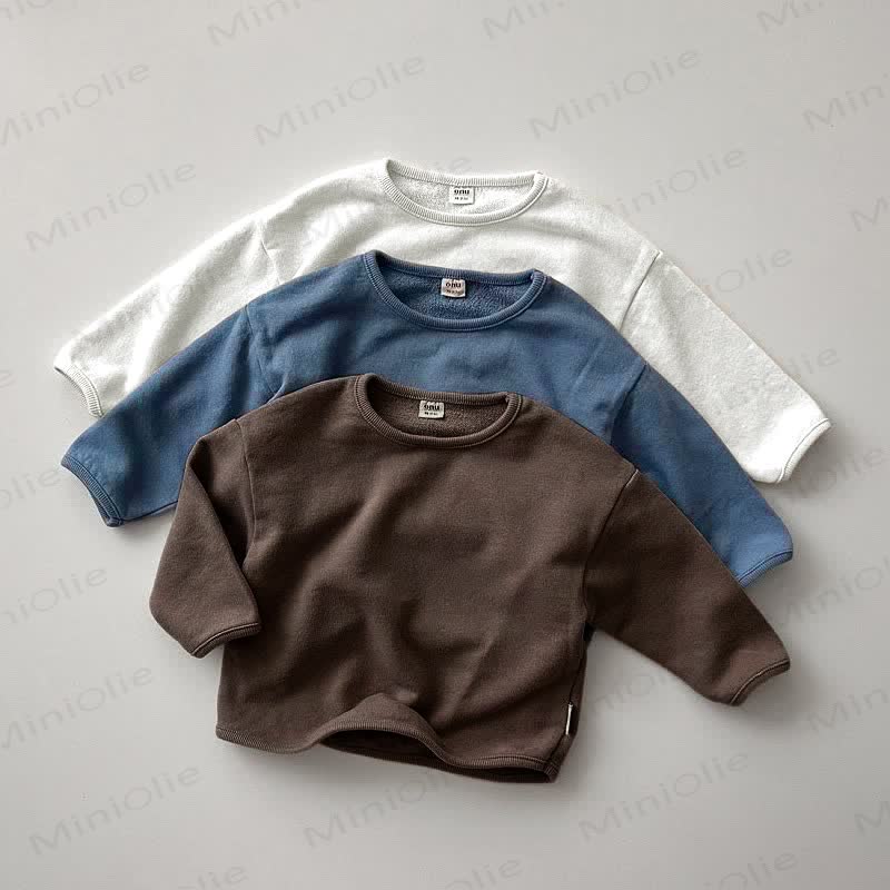 Baby Toddler Solid Color Loose T-Shirt