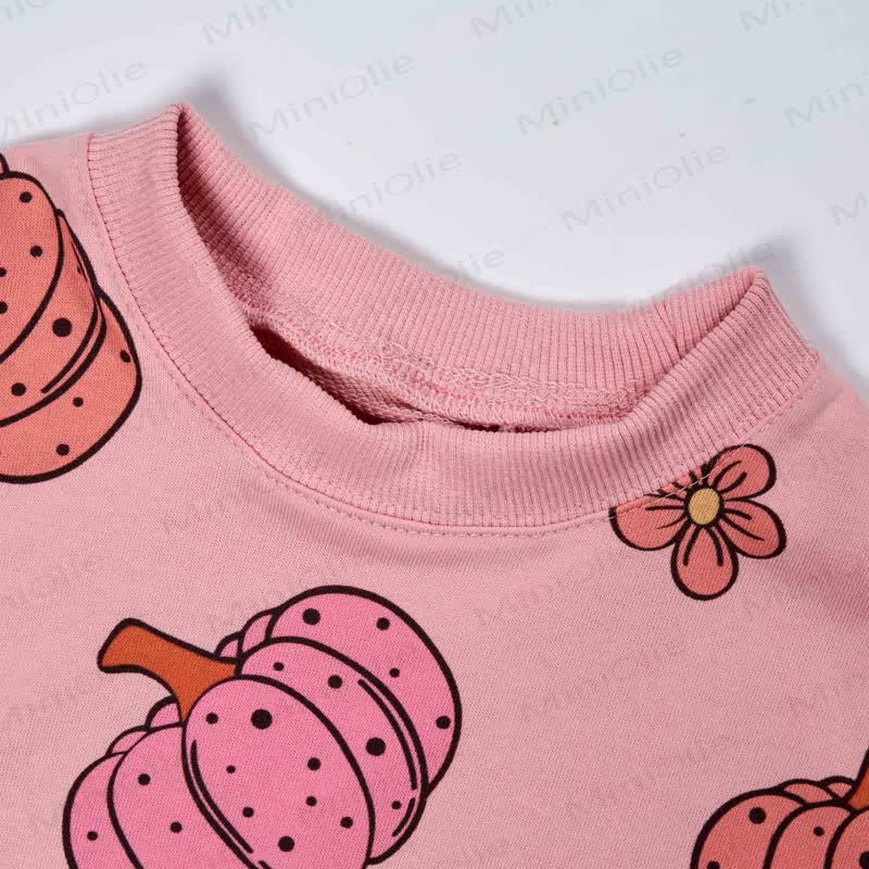 Baby Floral Pumpkin 2-piece Pink Set