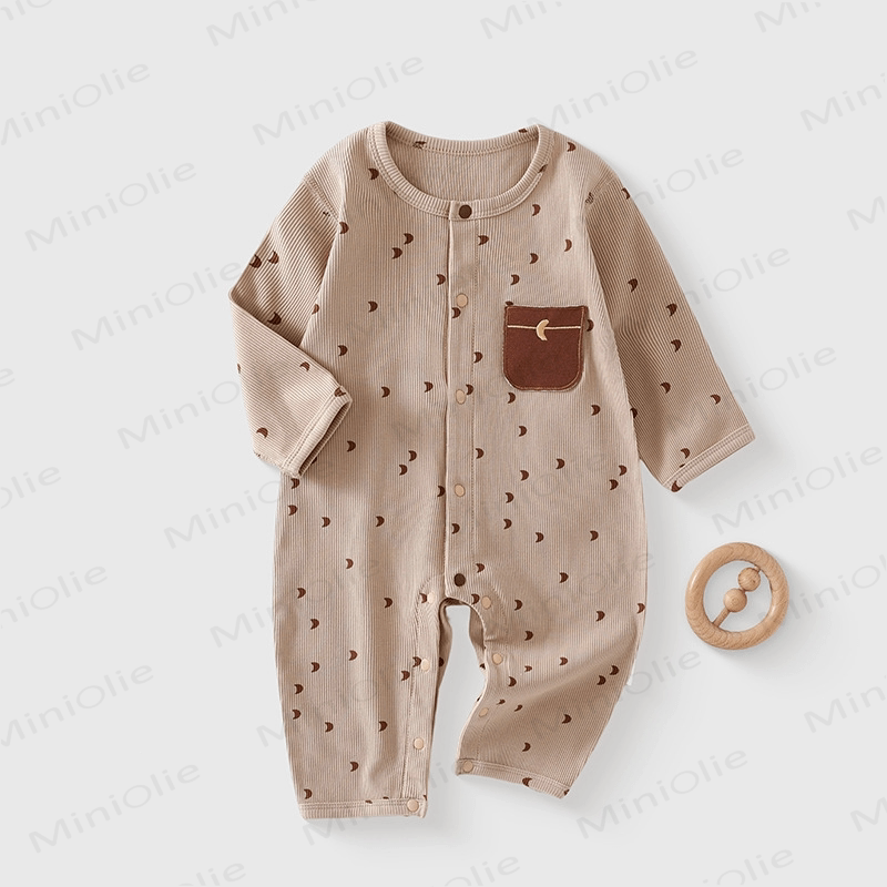 Baby Stars Moons Pit Striped Romper