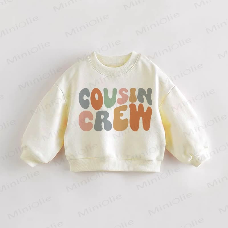 COUSIN CREW Baby Toddler Letter Sweatshirt