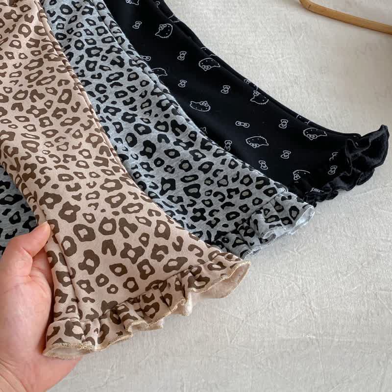 Baby Toddler Girl Leopard Fleece Pants
