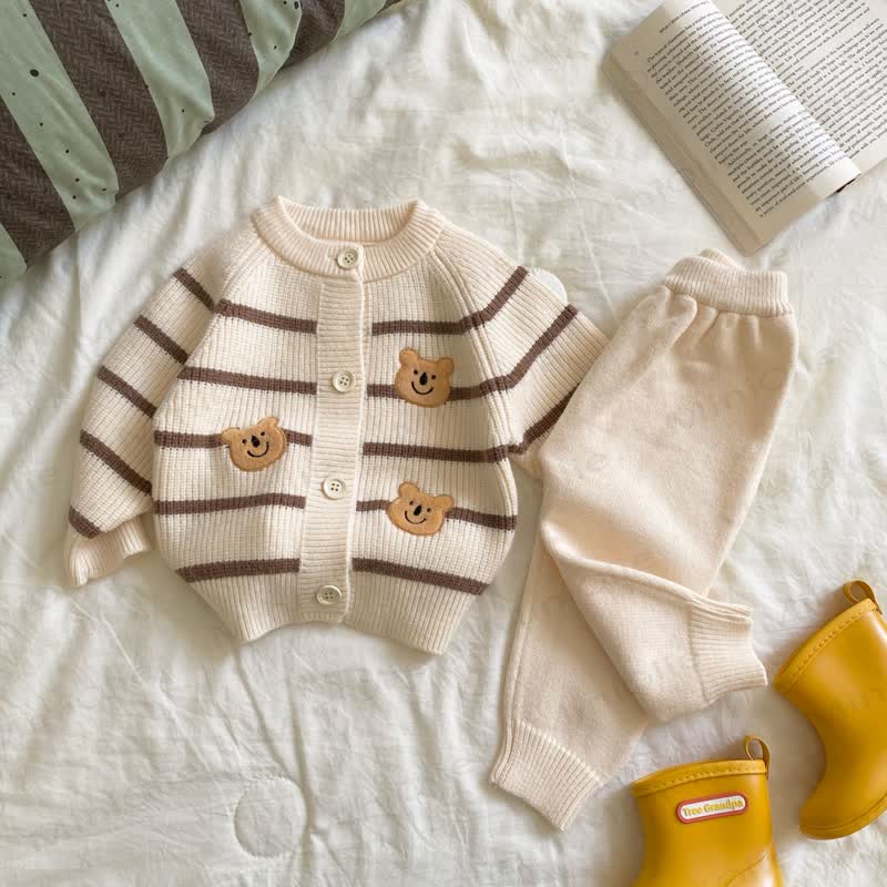 Baby Bear Striped Cardigan