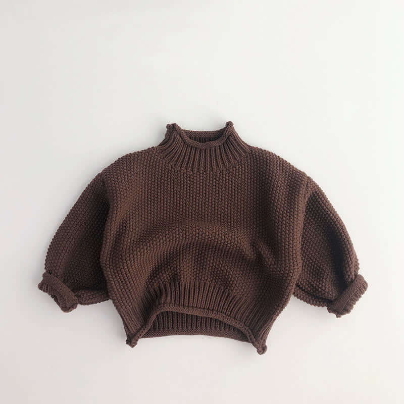 Toddler Boy Retro Turtleneck Sweater