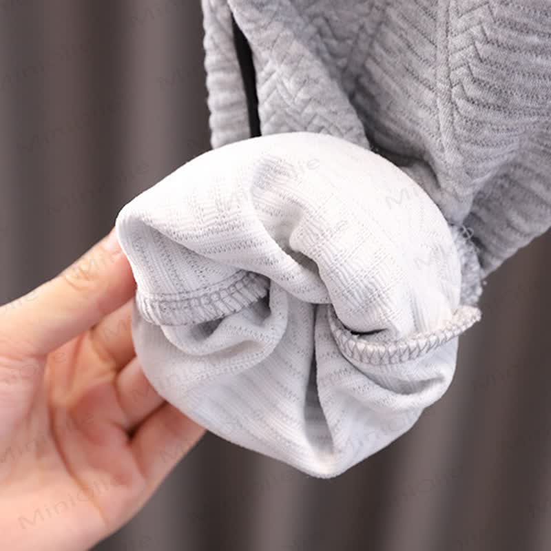 Baby Boy 2-Piece Simple Bear Sweatsuit Set