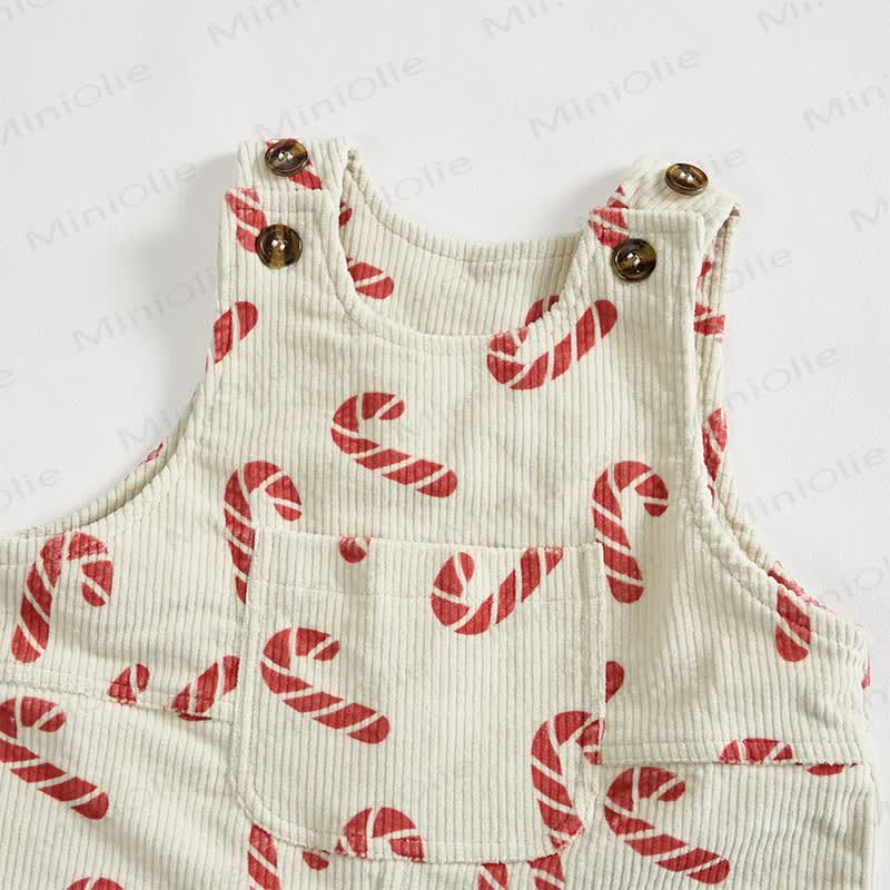 Baby Toddler Candy Corduroy Apricot Overalls