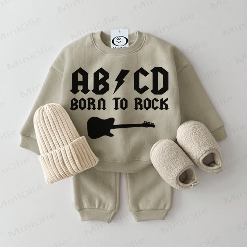 ABCD BORN TO ROCK Baby Guitar 2-Piece Set