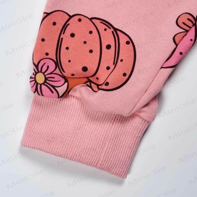 Baby Floral Pumpkin 2-piece Pink Set