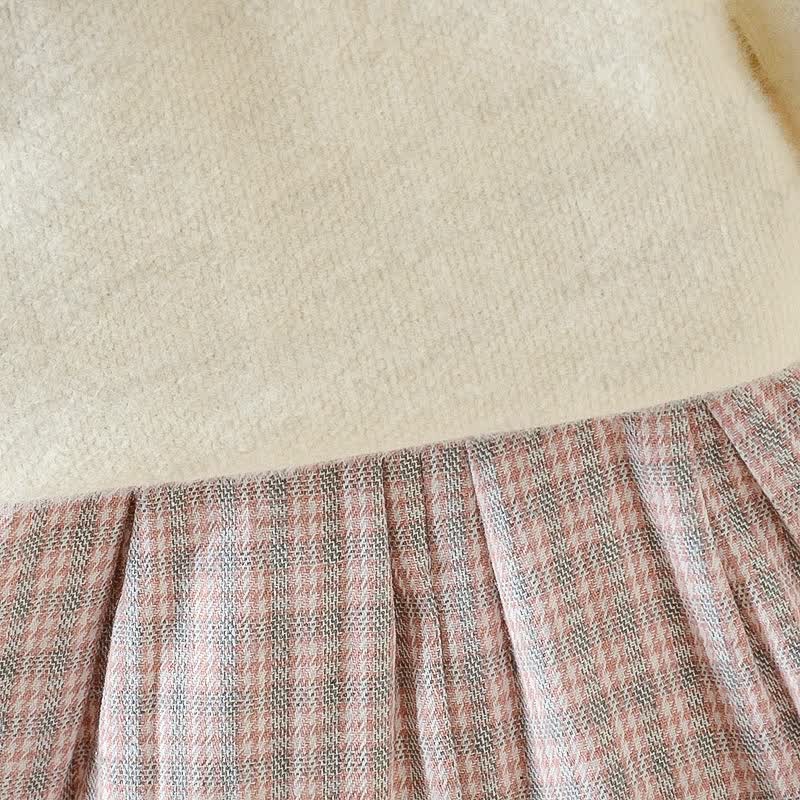 Baby Toddler Girl Two-pieces Dress with Bag