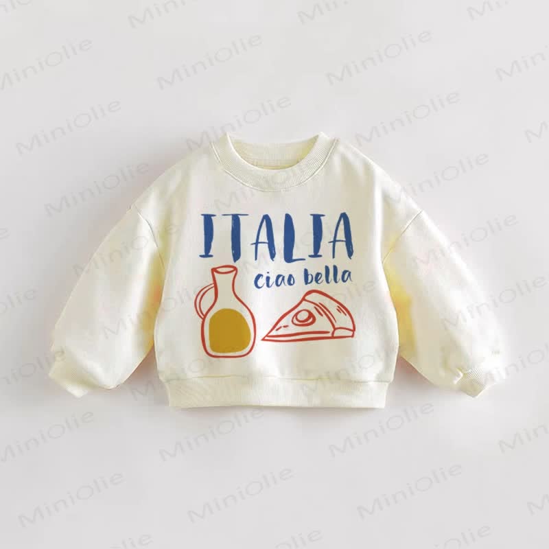ITALIA CIAO BELLA Baby Toddler Foods Sweatshirt