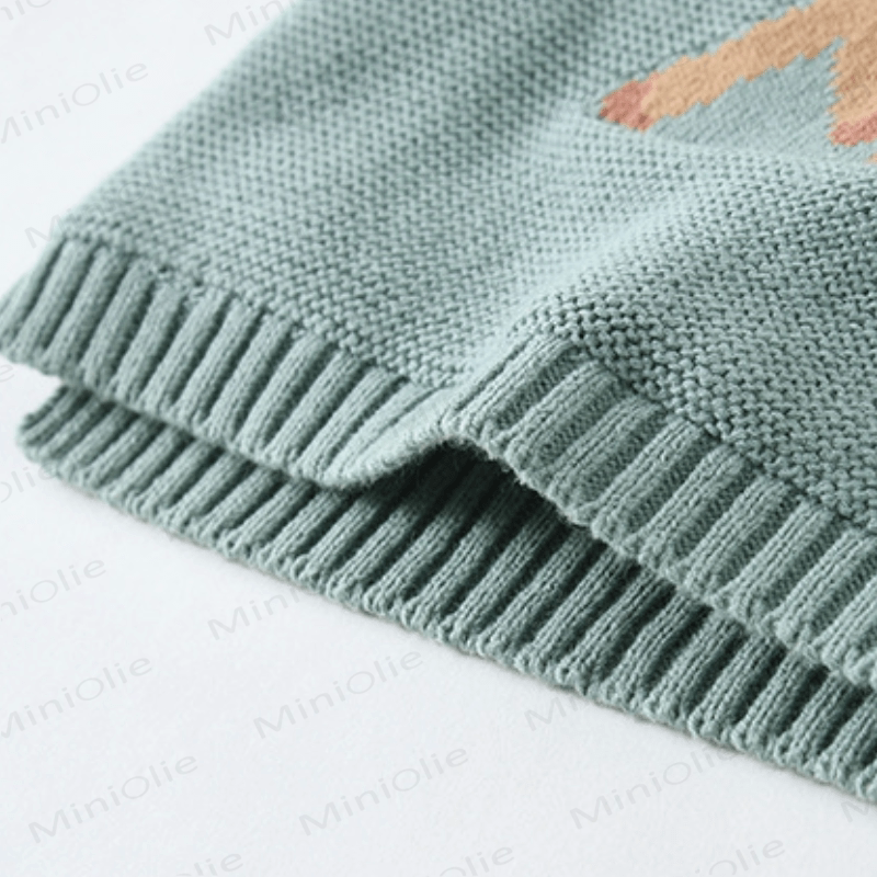 Kid Cute Horse Thicken Knit Sweater