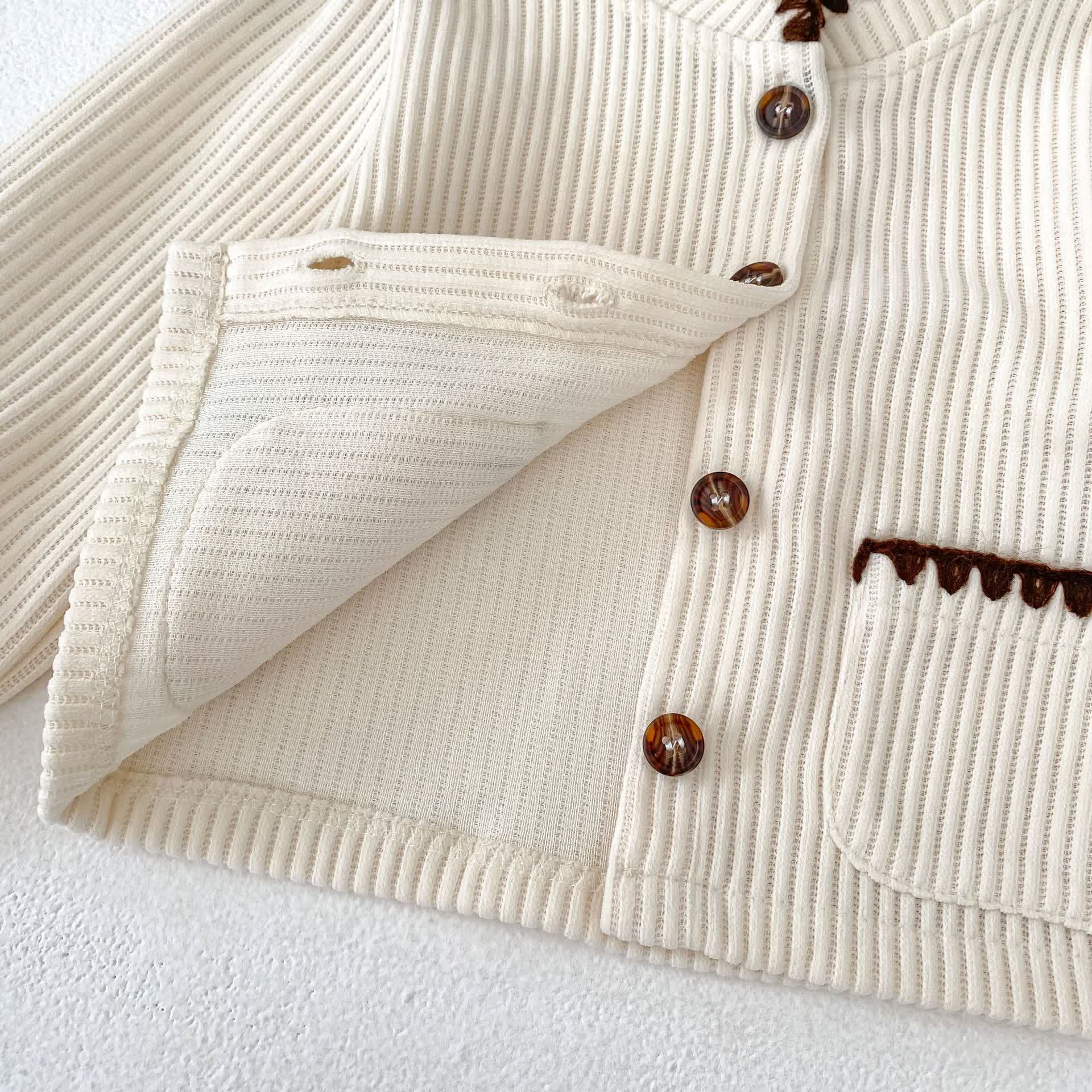 Baby Corduroy Jacket and Pants 2-Piece Set