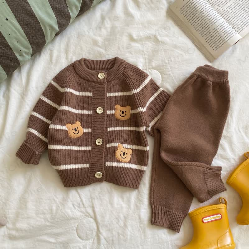Baby Bear Striped Cardigan