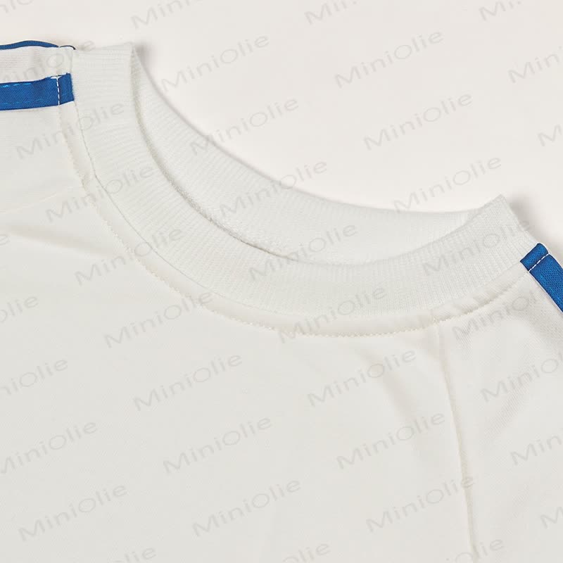 AL DENTE Baby Toddler Pasta Blue Striped 2-piece Set