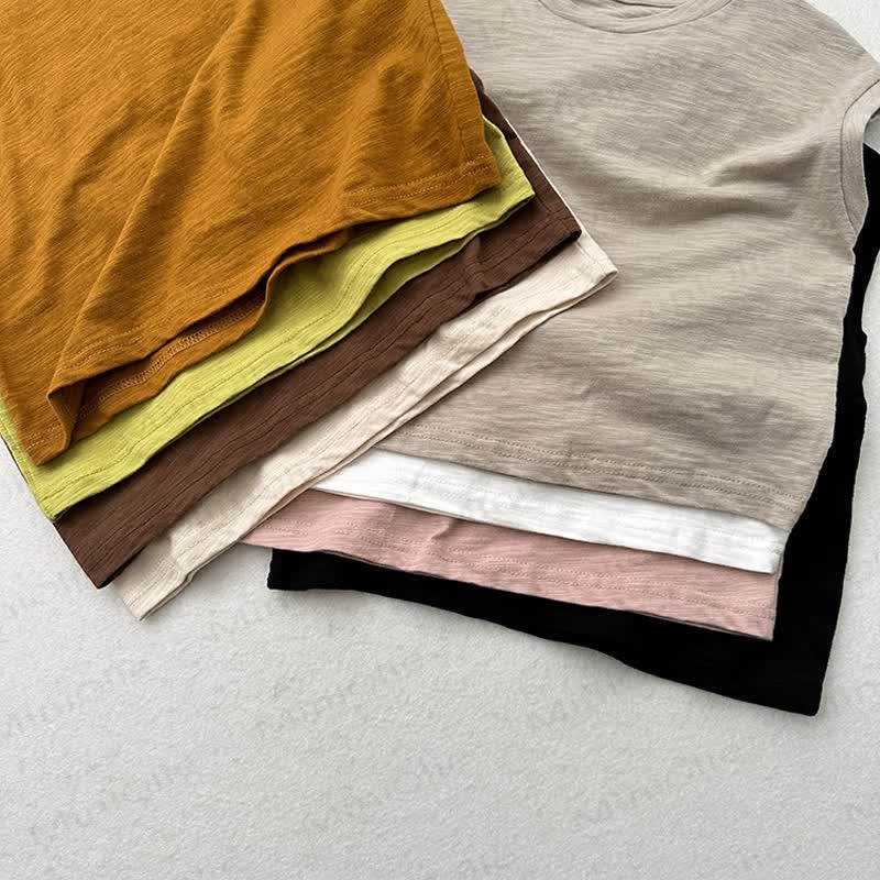 Toddler Solid Color Tank Top T-shirt