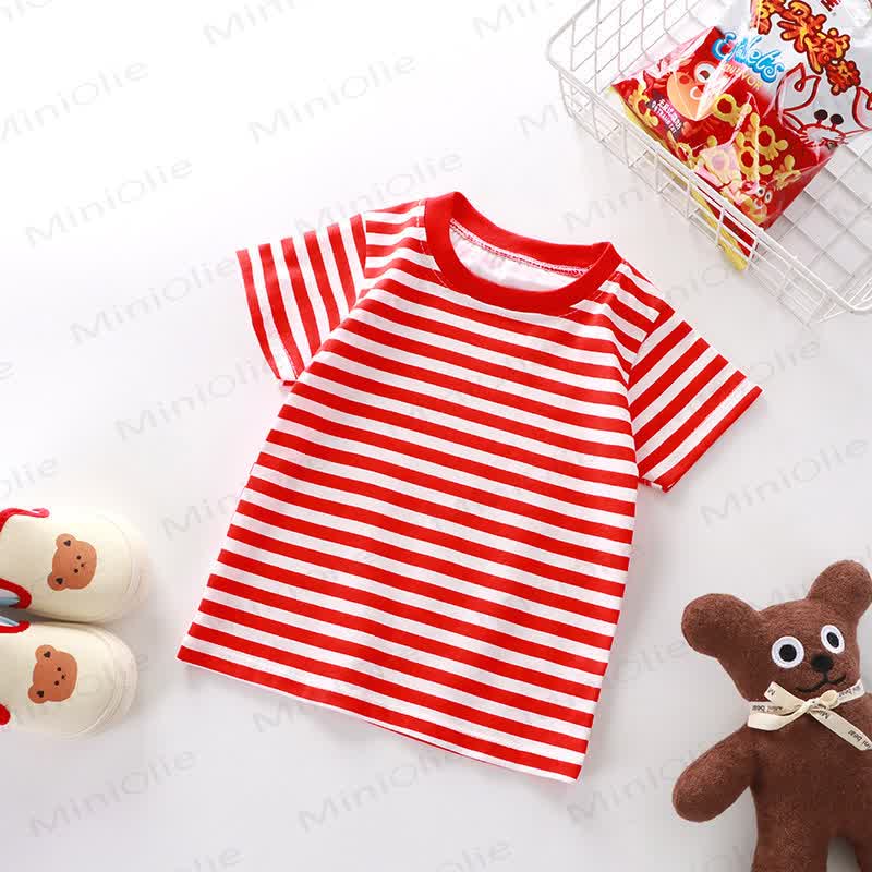 Kids Simple Striped Base Layer T-Shirt