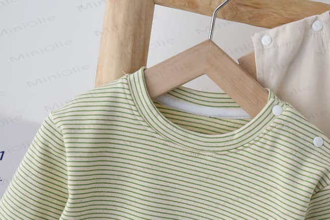 Baby Dino Romper and Striped Tee