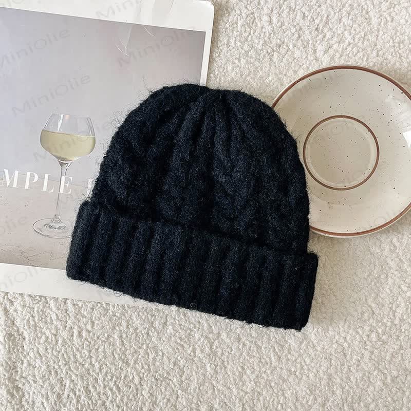 Baby Toddler Solid Color Twist Beanie