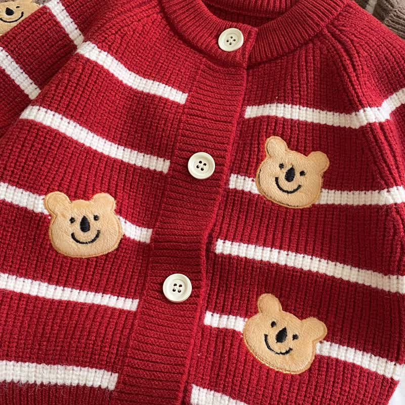 Baby Bear Striped Cardigan