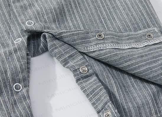 Baby Fake 2pcs Strap Striped Romper