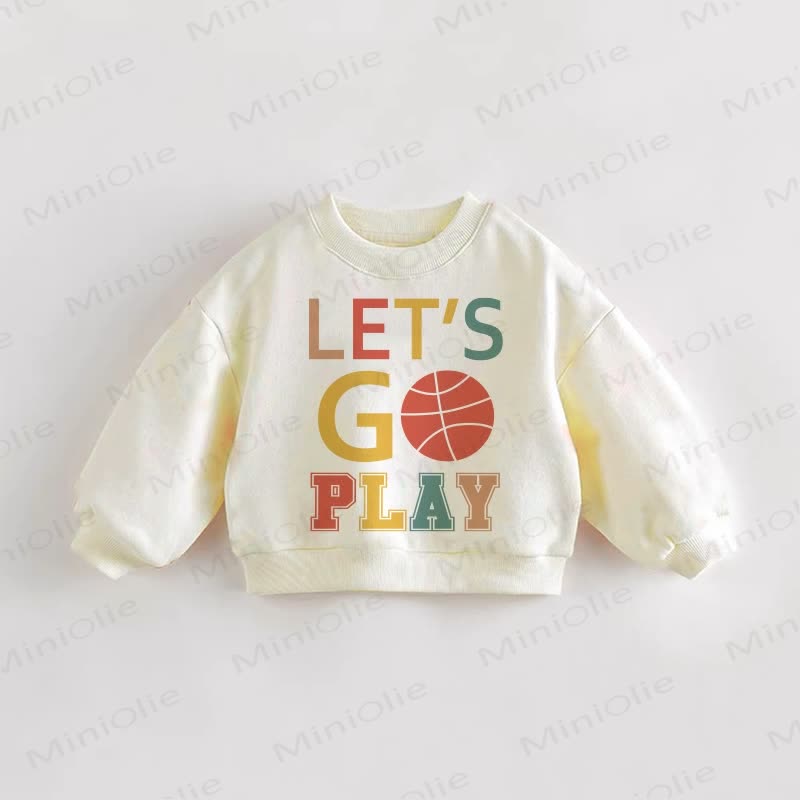LET'S GO PLAY Baby Toddler Basketball Sweatshirt